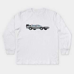 Back to the Future - Famous Cars Kids Long Sleeve T-Shirt